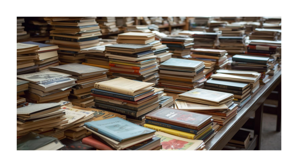 Manuskript i urvalsprocess – symbolbild för förlagsurval och slush-hög”